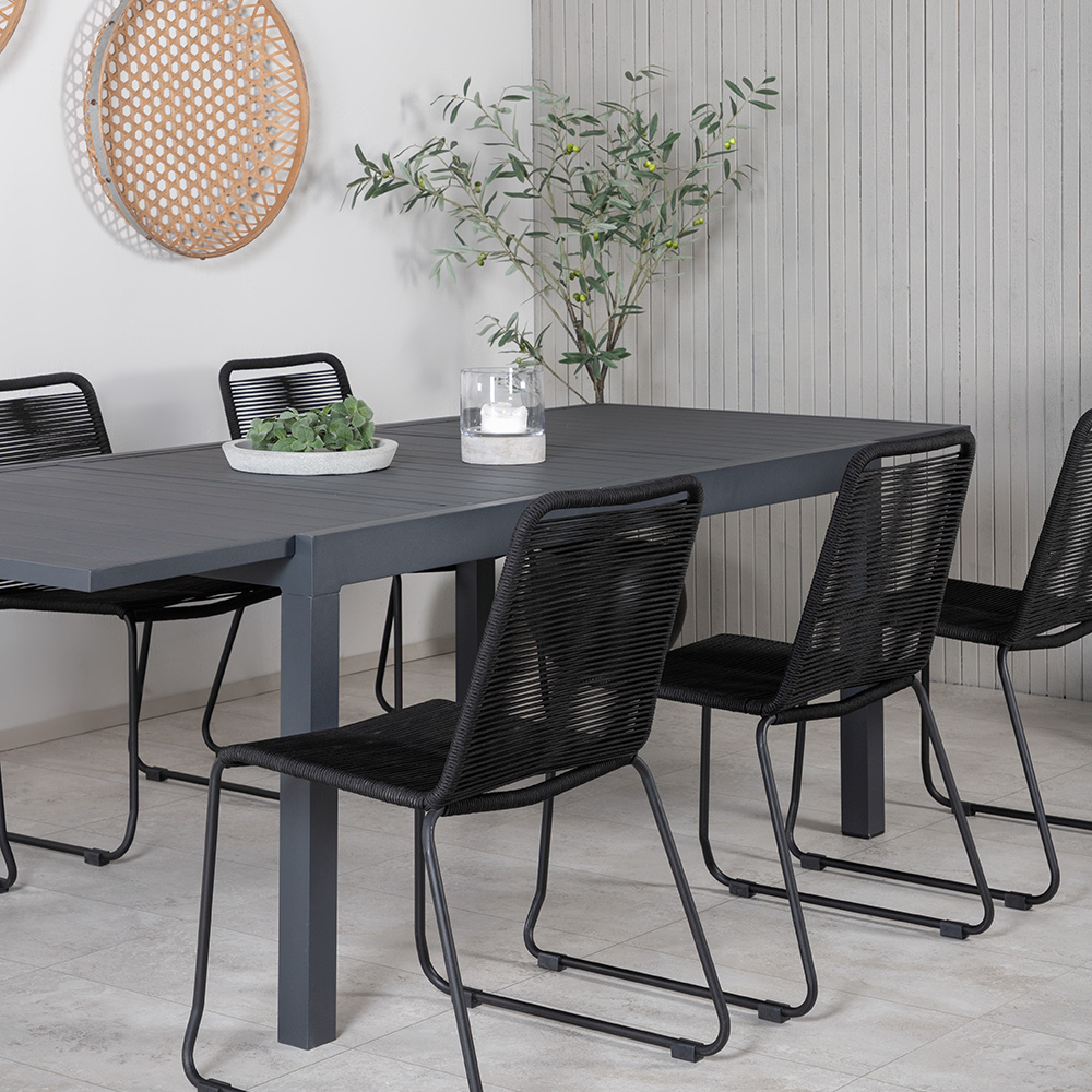 Matgrupp Venture Home Marbella med 6 Levi Stolar