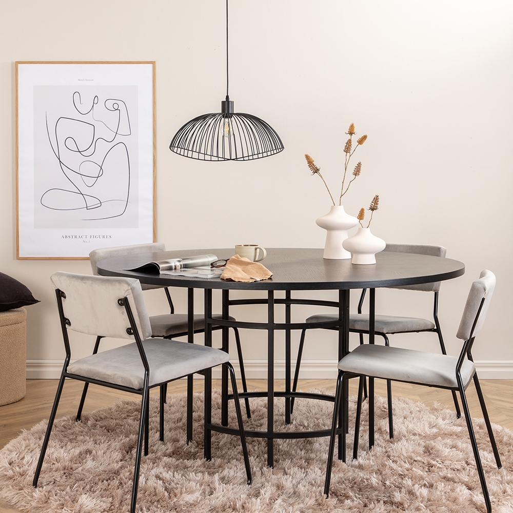 Matgrupp furniture/fashion Copenhagen Ø140 cm med 4 Kenth Stolar