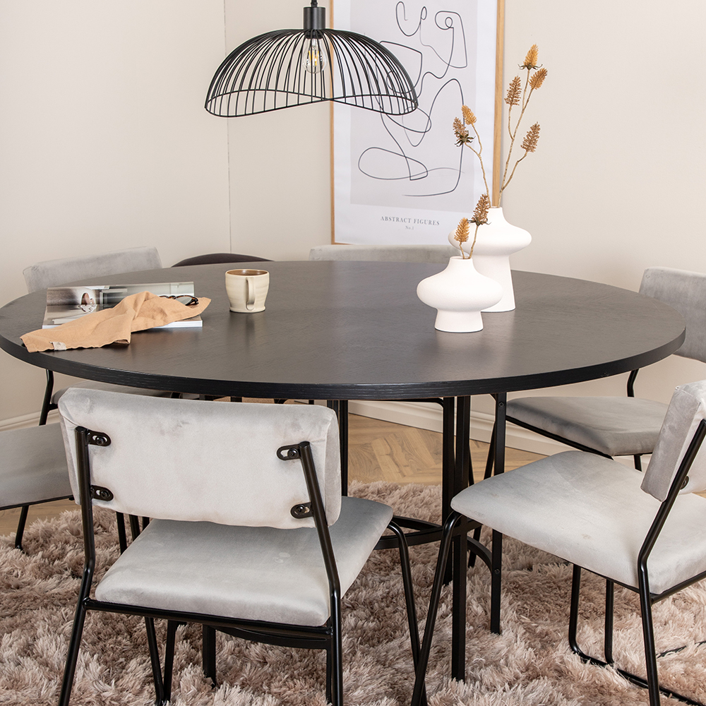 Matgrupp furniture/fashion Copenhagen Ø140 cm med 6 Kenth Stolar