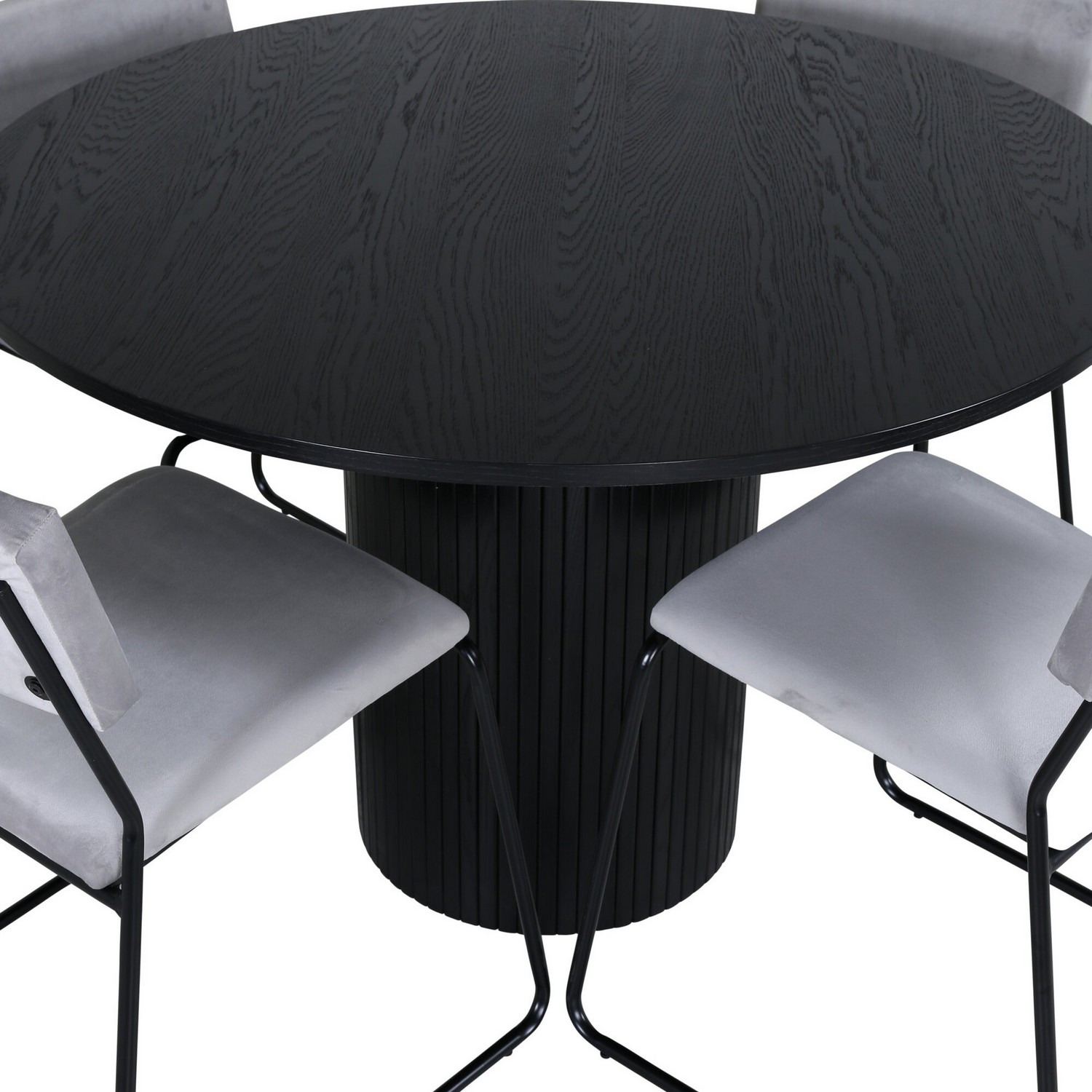 Matgrupp Venture Home med Bianca Matbord och 4 Kungshamn Matstolar i Sammet