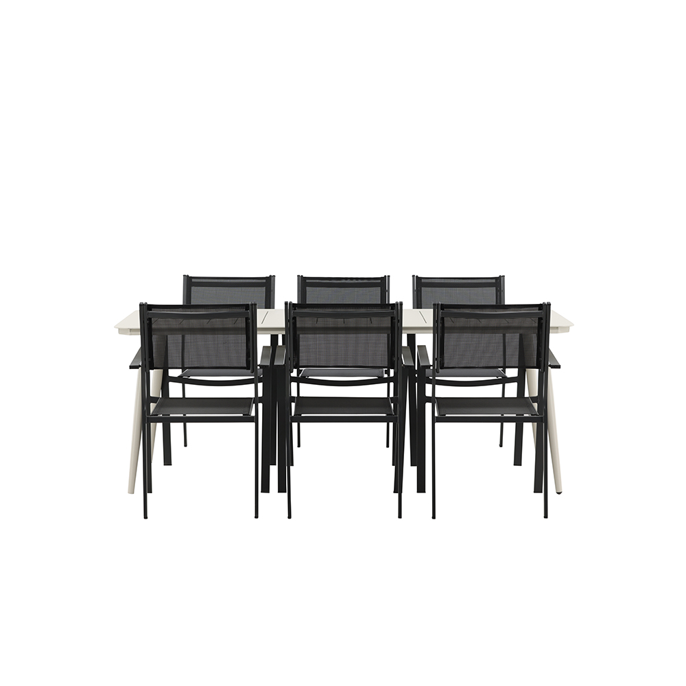 Matgrupp Venture Home Lina med 6 Copacabana Stolar