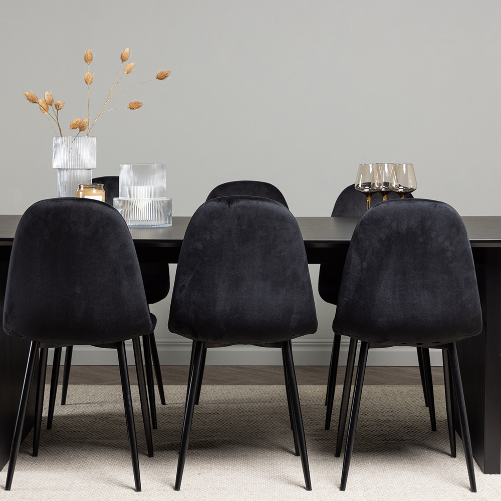 Matgrupp Venture Home Vail med 6 Polar Stolar Sammet