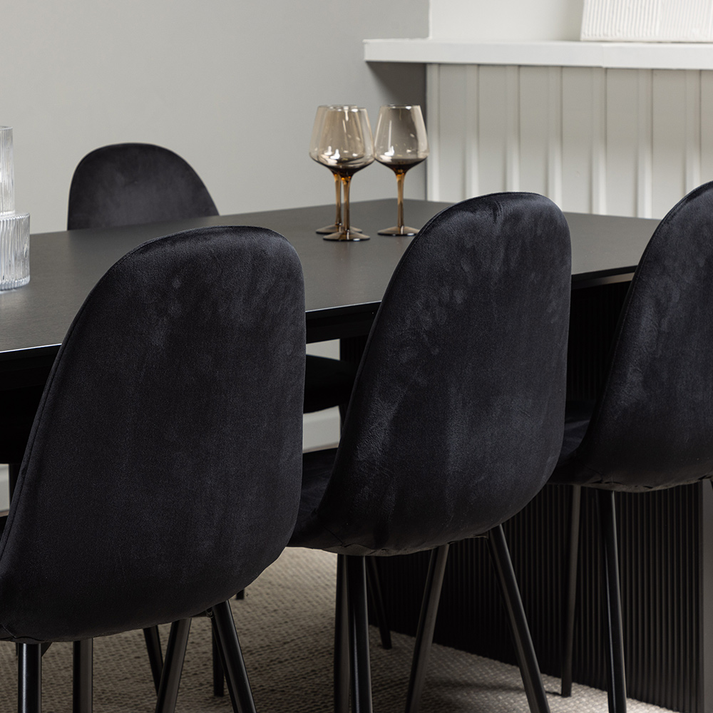 Matgrupp Venture Home Vail med 6 Polar Stolar Sammet