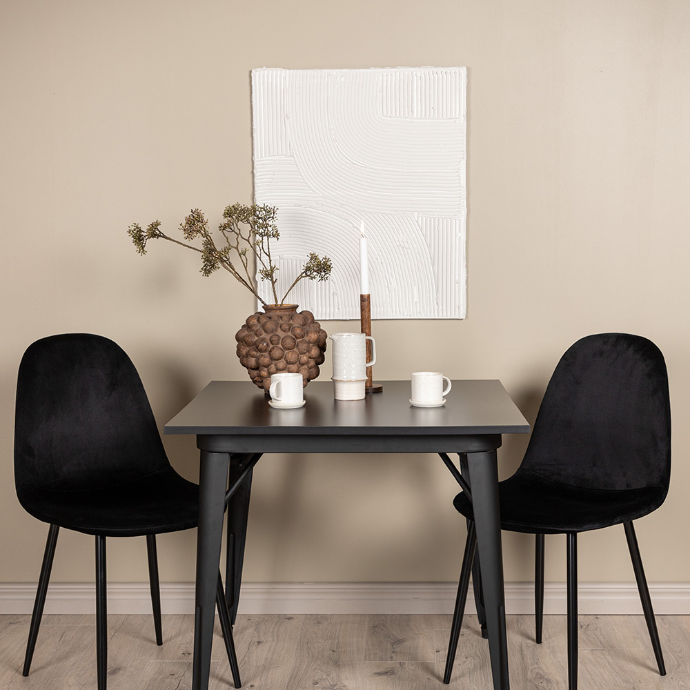 Matgrupp Venture Home Tempe med 2 Polar Stolar Sammet