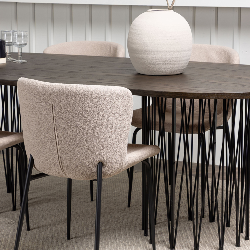 Matgrupp Venture Home Stone med 4 Modesto Stolar