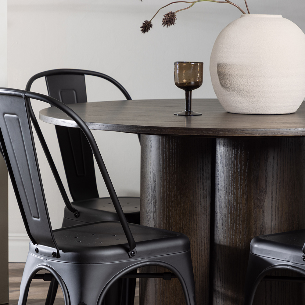 Matgrupp Venture Home Olivia Ø 110 cm med 4 Tempe Stolar