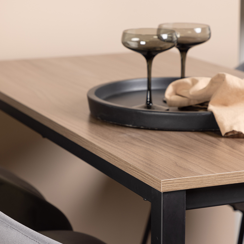 Matgrupp Venture Home Camden med 4 Velvet Stolar