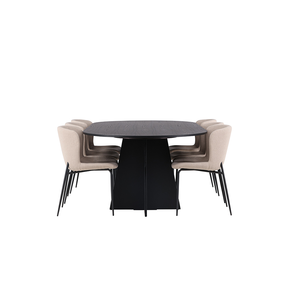 Matgrupp Venture Home Bootcut Oval med 6 Modesto Stolar