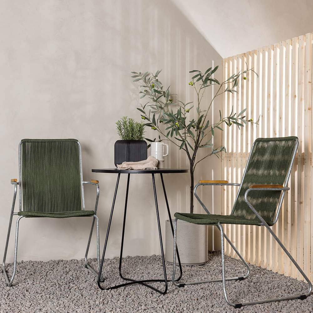 Cafégrupp Venture Home Bacong Bord med 2 Bois Stolar