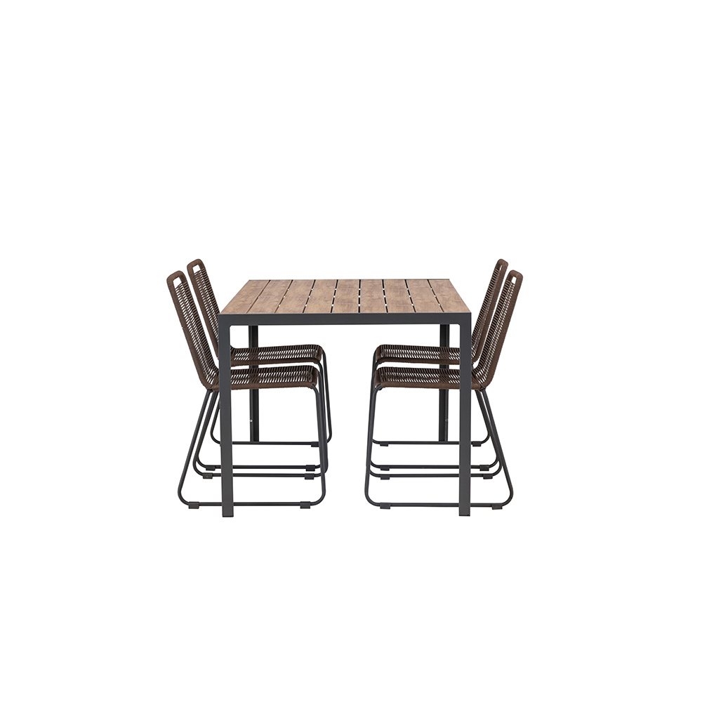 Matgrupp Venture Home Break Bord med 4 Lindos Stolar