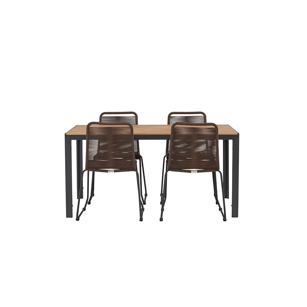 Matgrupp Venture Home Break Bord med 4 Lindos Stolar