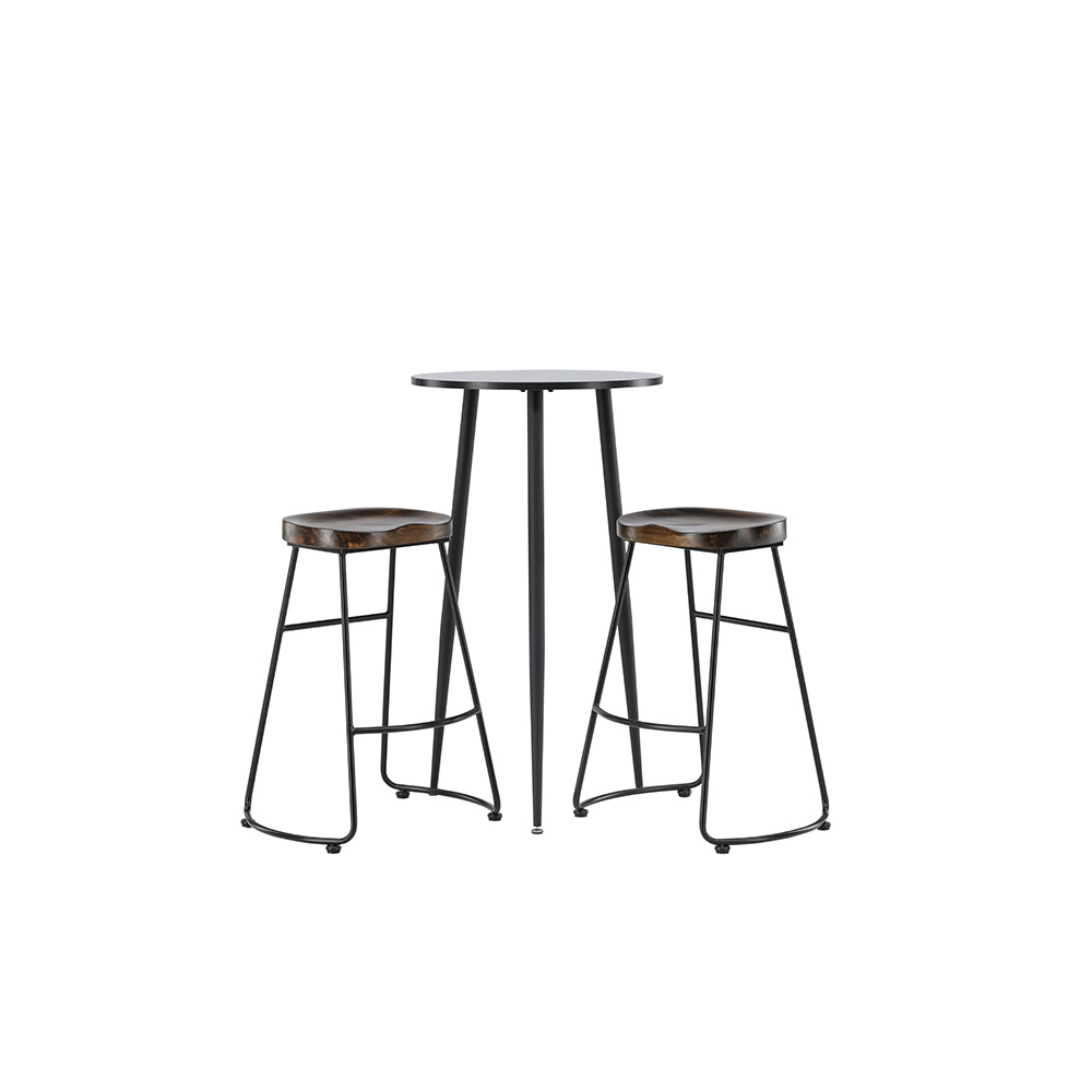 Matgrupp Venture Home Plaza Ø60 cm med 2 st Ozark stolar