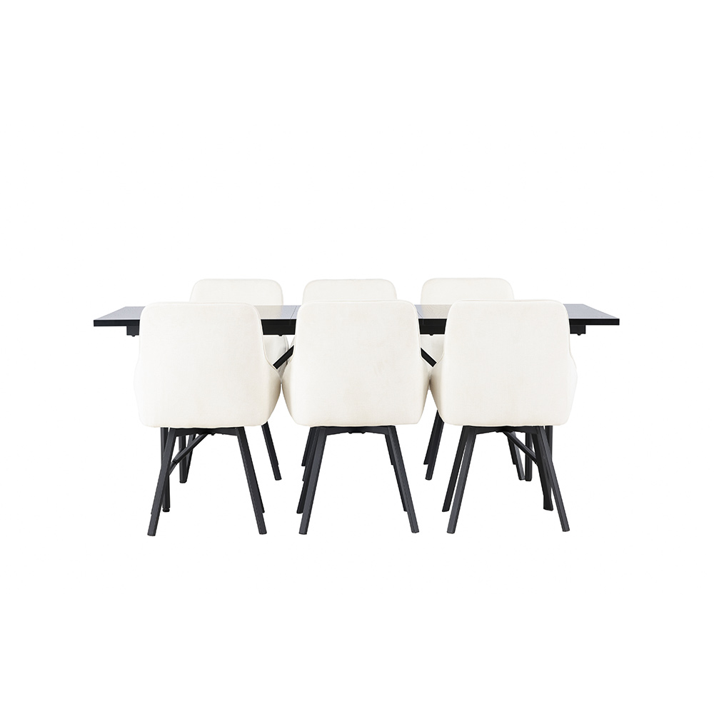 Matgrupp Venture Home Astrid med 6 Rosie Stolar