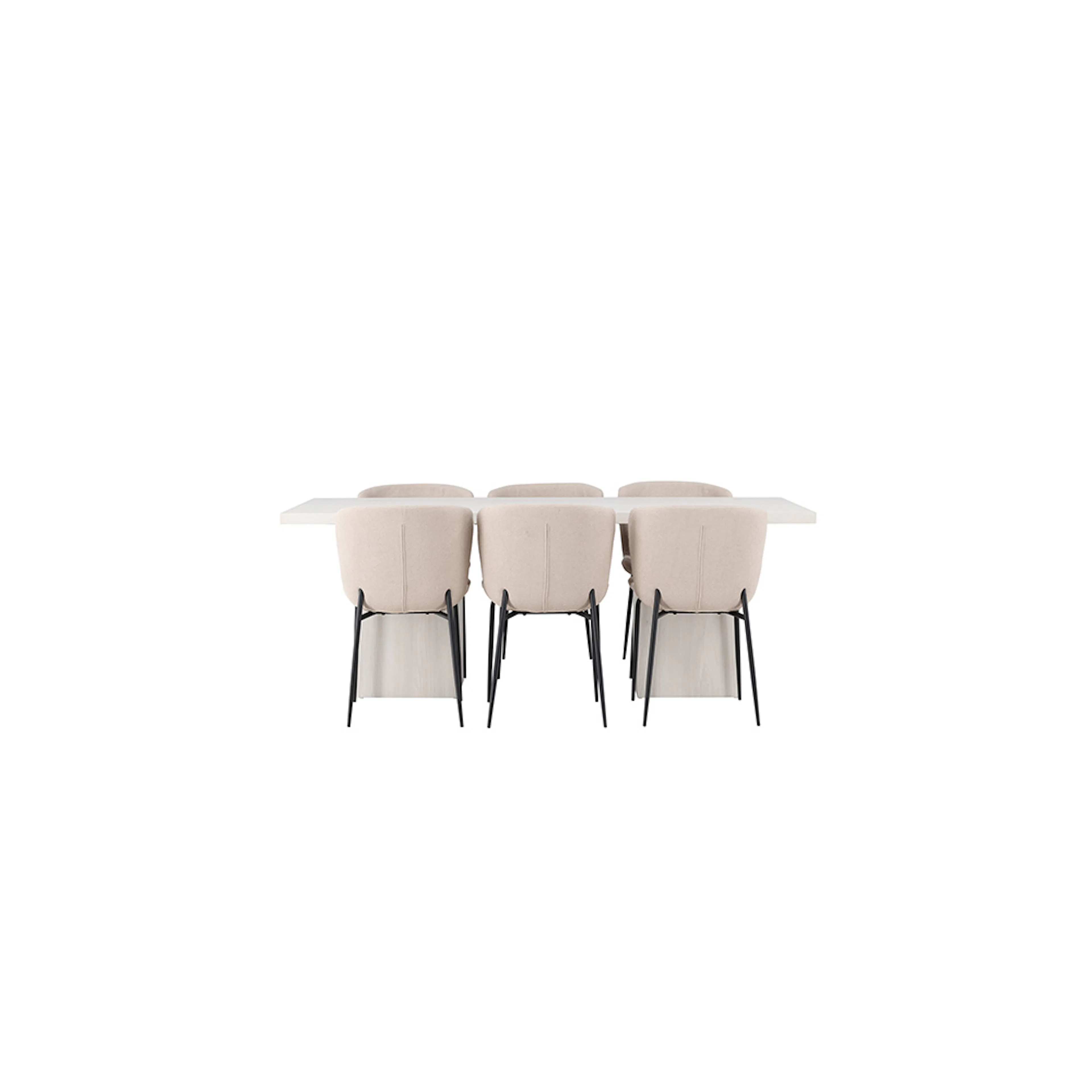 Matgrupp Venture Home Olga med 6 st Modesto stolar