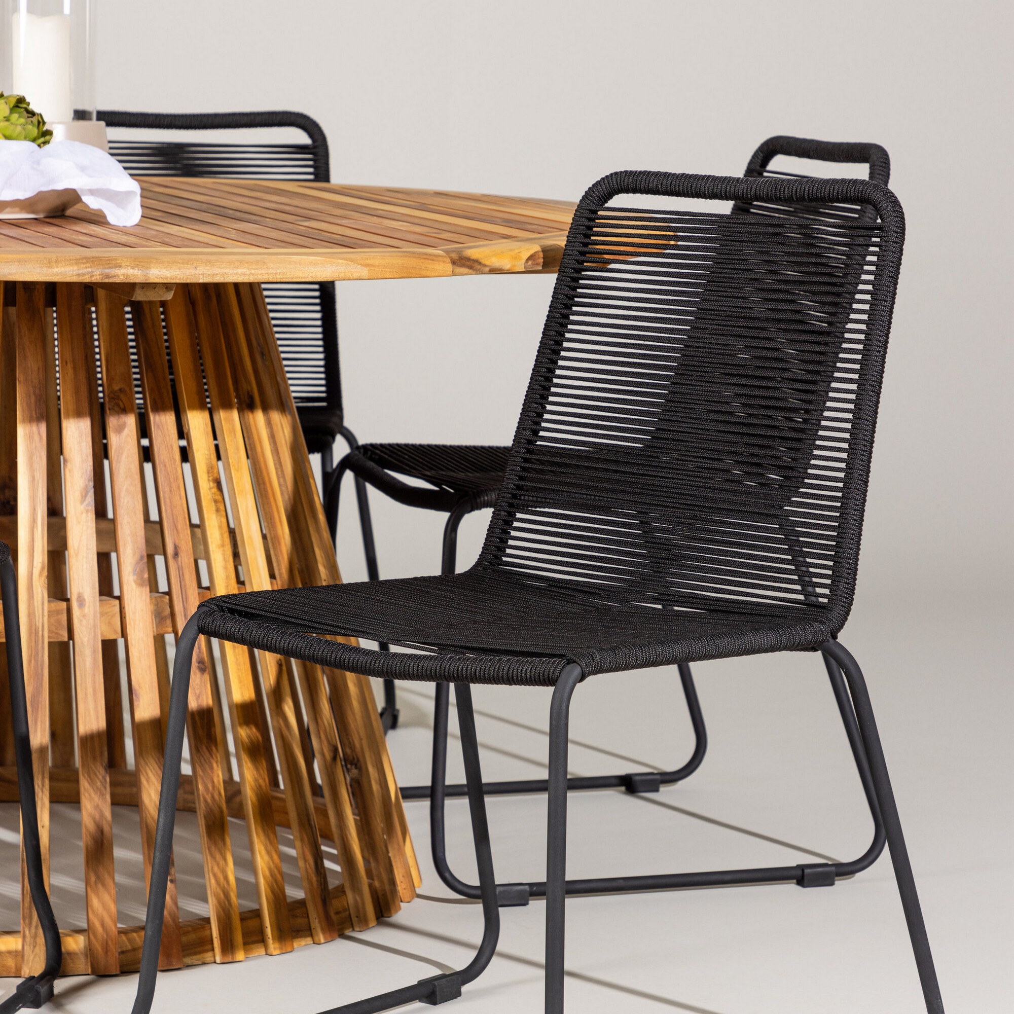 Trädgårdsgrupp Venture Home Tucumán med 6 Lindos Trädgårdsstolar