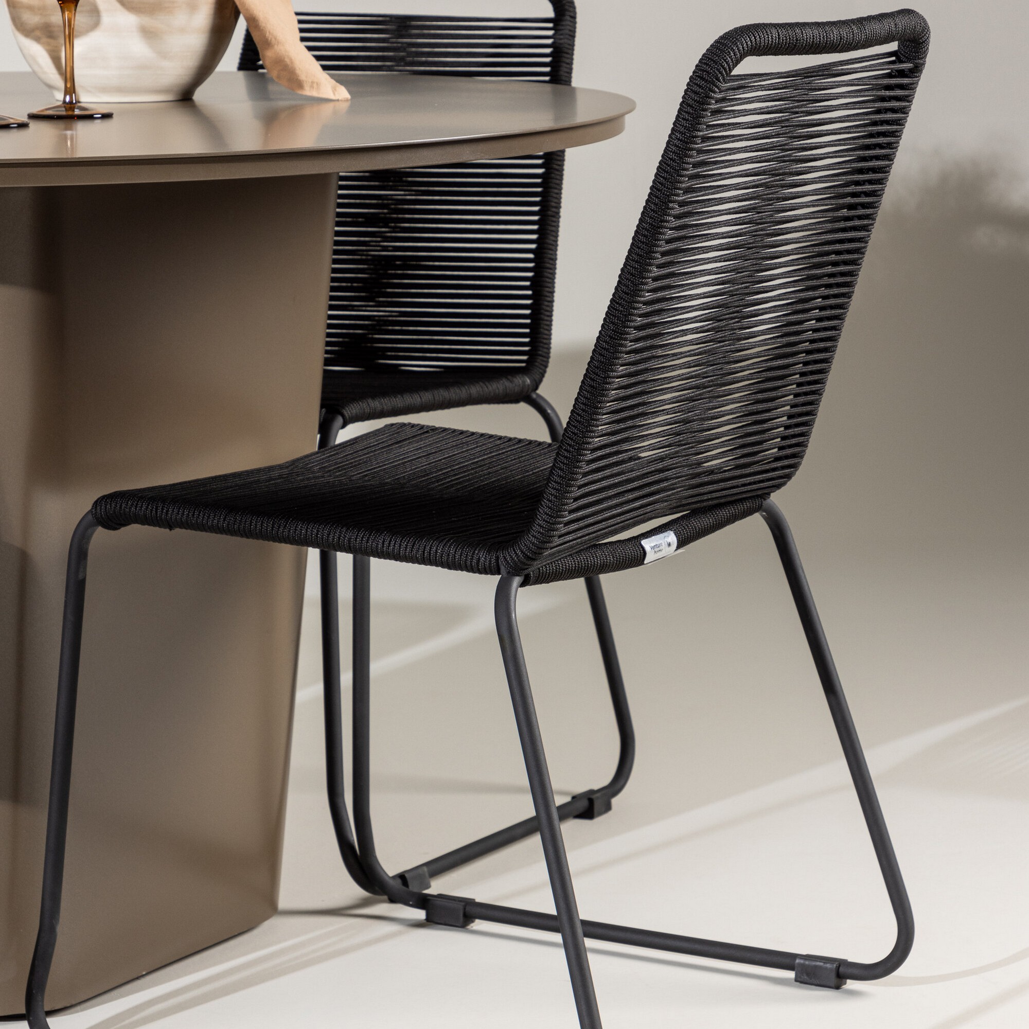 Trädgårdsgrupp Venture Home Santa Fe med 4 Lindos Trädgårdsstolar