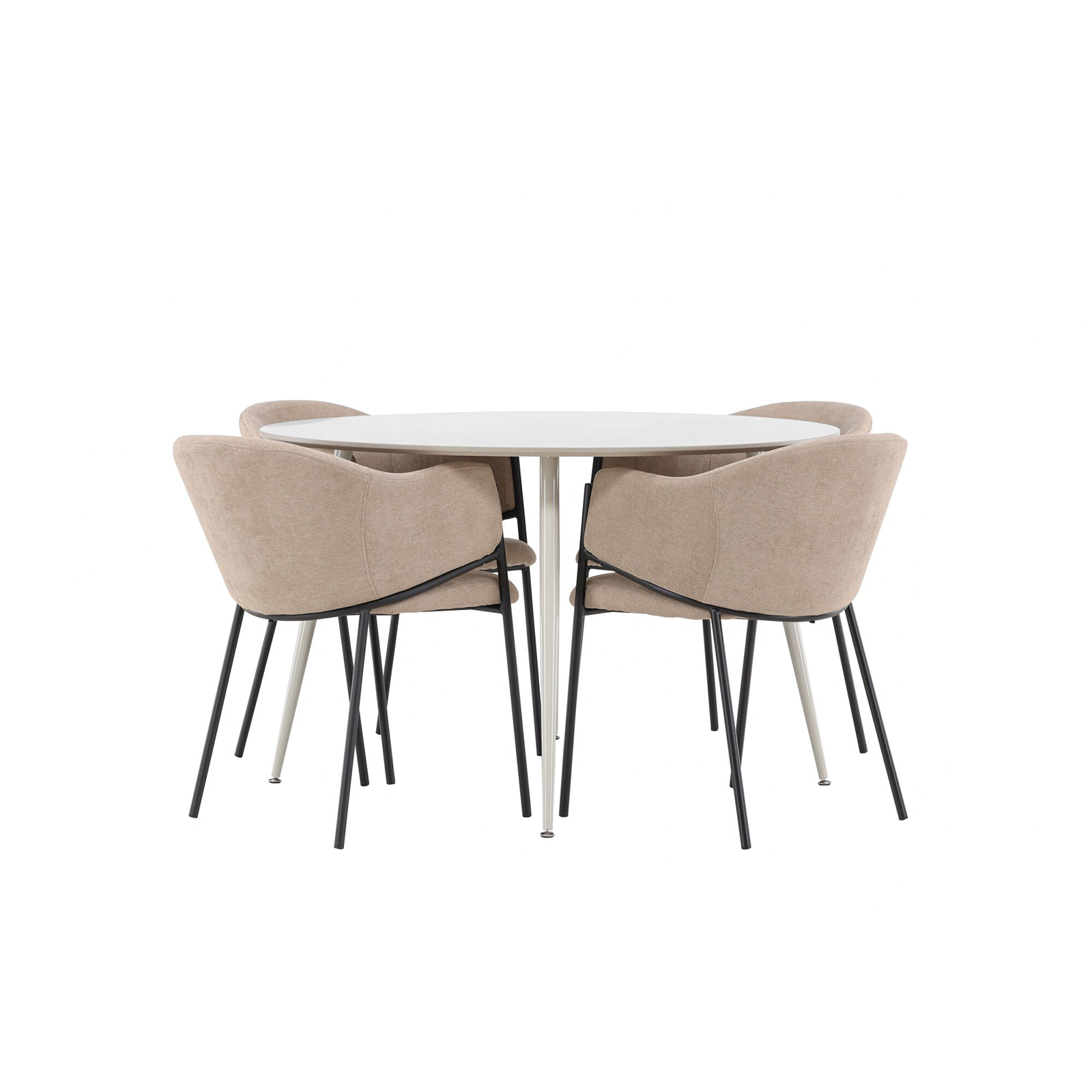 Matgrupp Venture Home Plaza Ø120 med 4 st Evelina Stolar