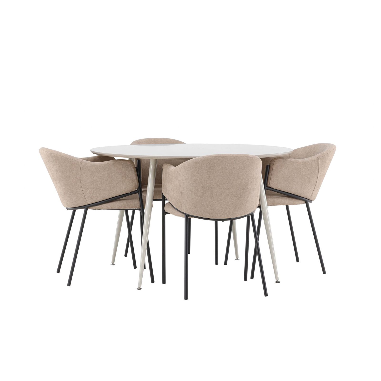 Matgrupp Venture Home Plaza Ø120 med 4 st Evelina Stolar
