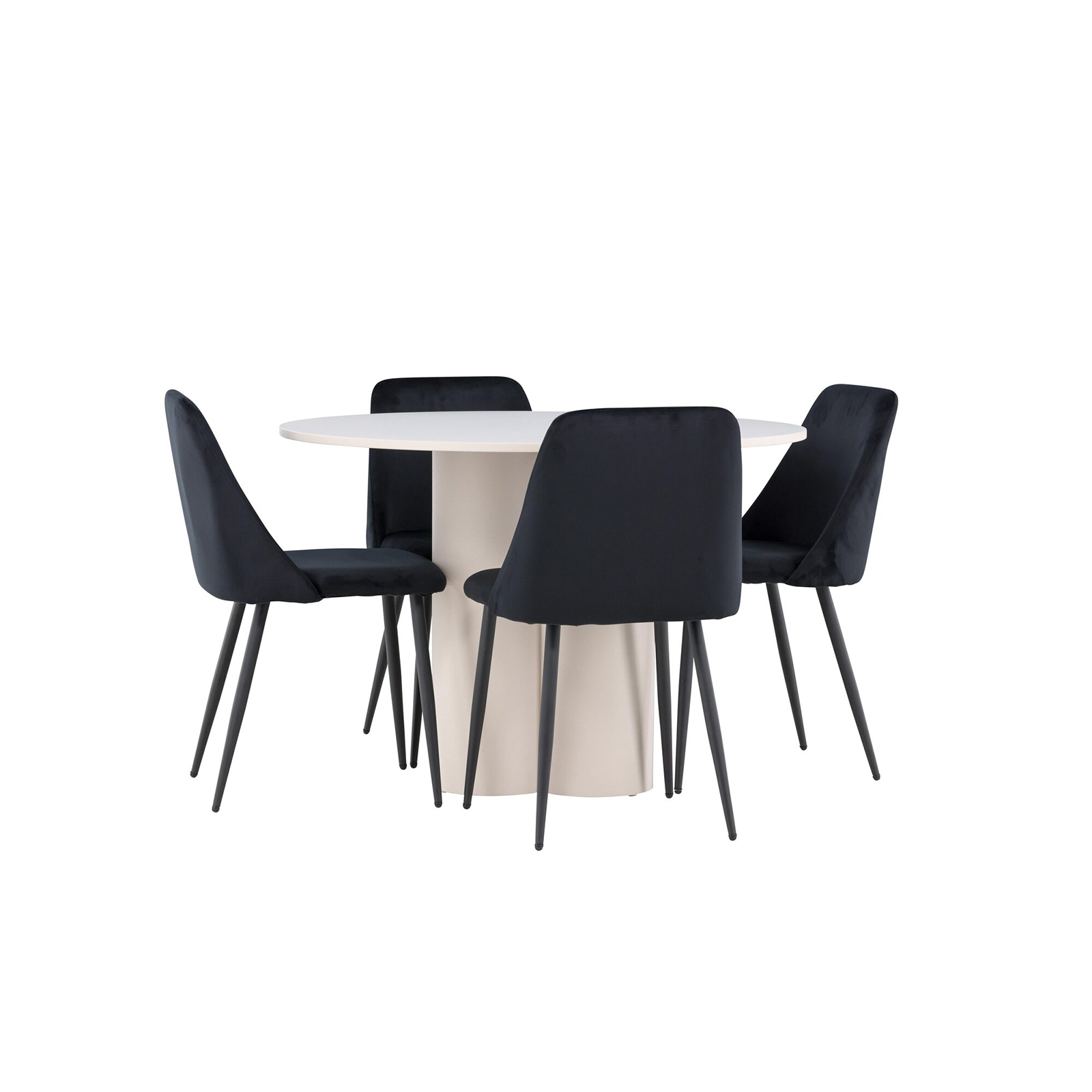 Matgrupp Venture Home Olivia Ø110 med 4 st Night Stolar