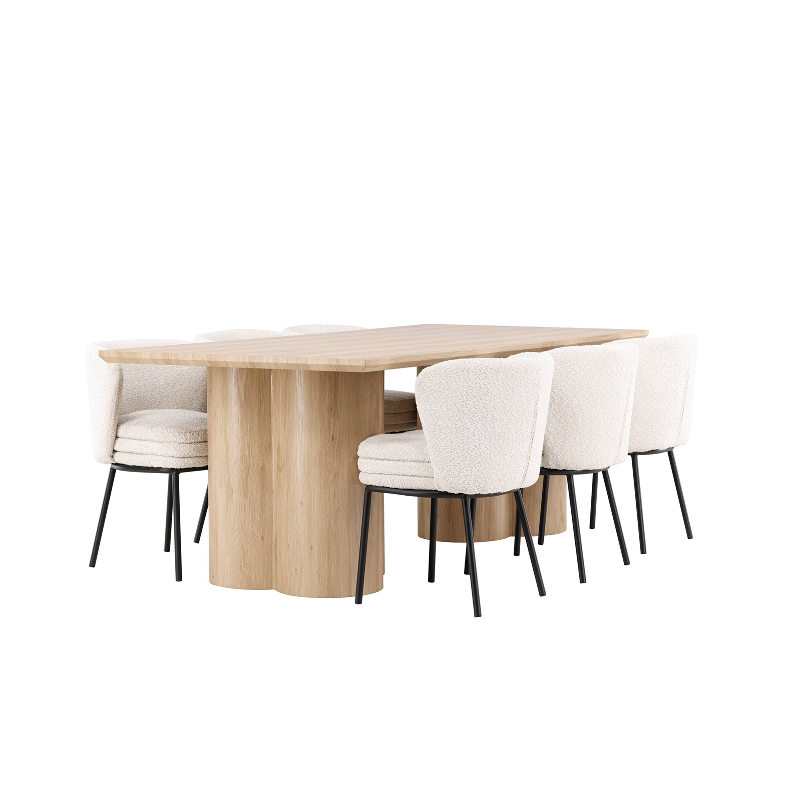 Matgrupp Venture Home Olivia 210 med 6 st Agnes Stolar