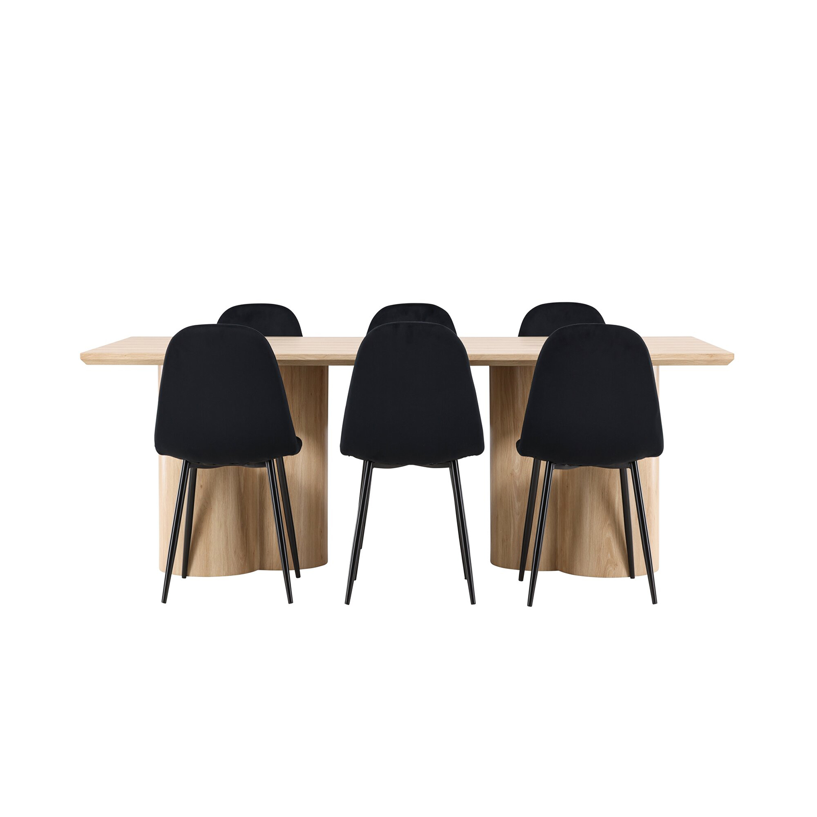 Matgrupp Venture Home Olivia 210 med 6 st Polar Stolar Sammet