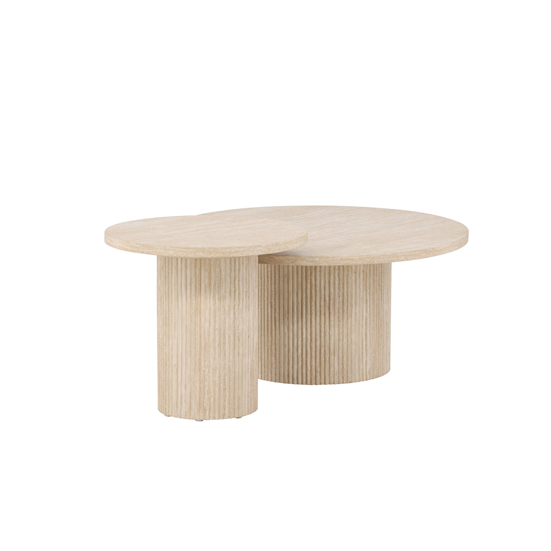 Soffbord Venture Home Härön Set Ø80 cm & Ø50 cm