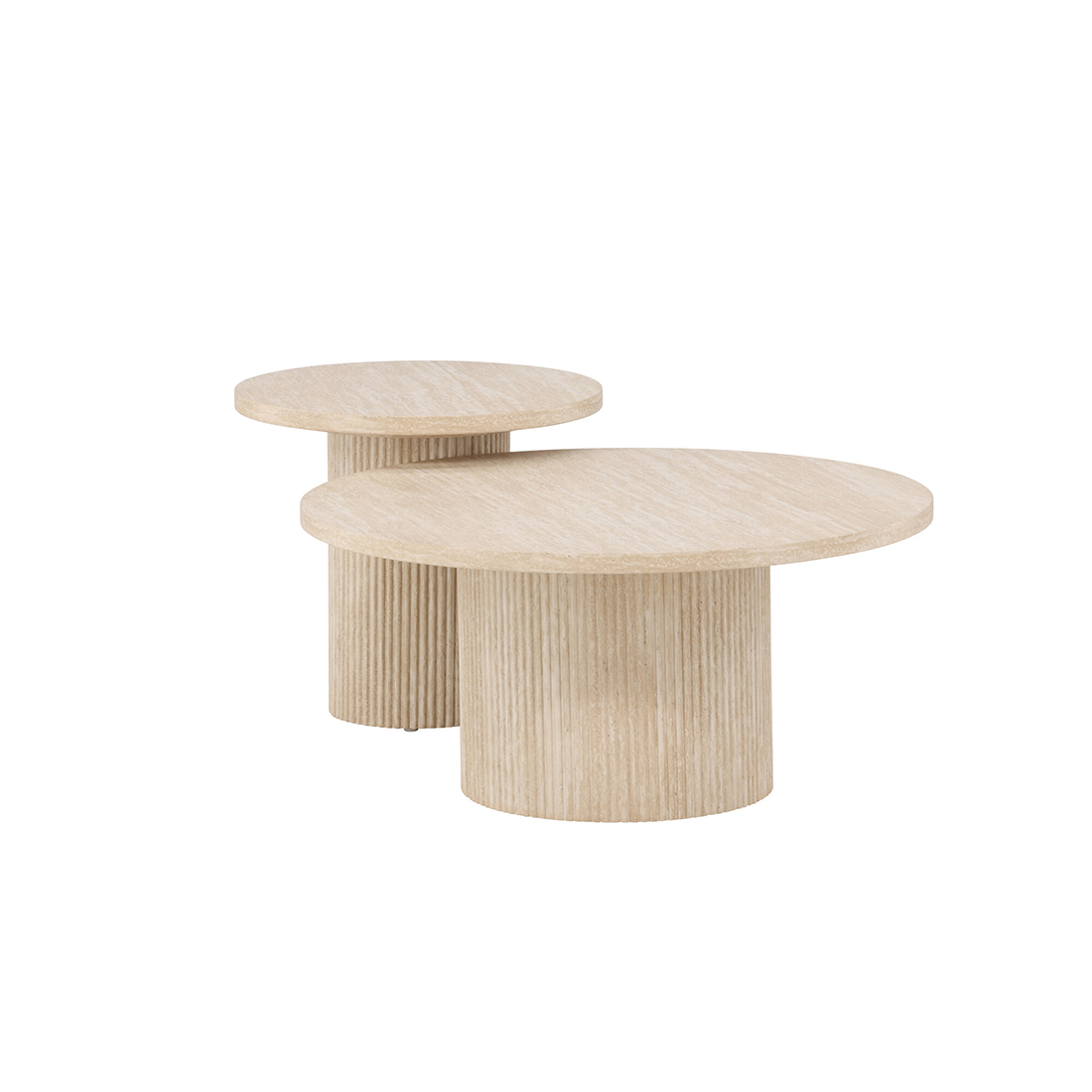 Soffbord Venture Home Härön Set Ø80 cm & Ø50 cm