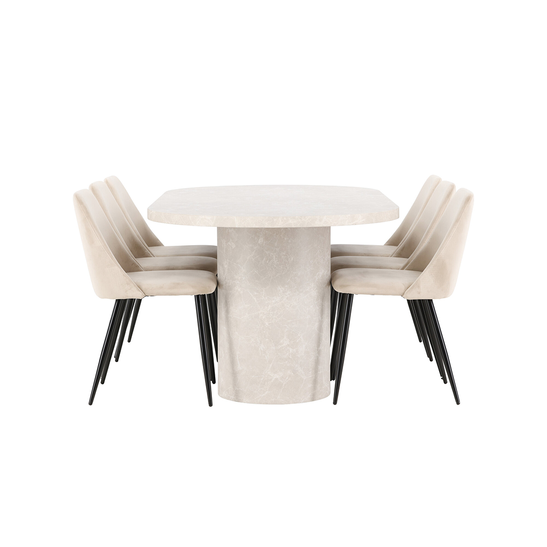 Matgrupp Venture Home Narvik med 6st Night Matstolar