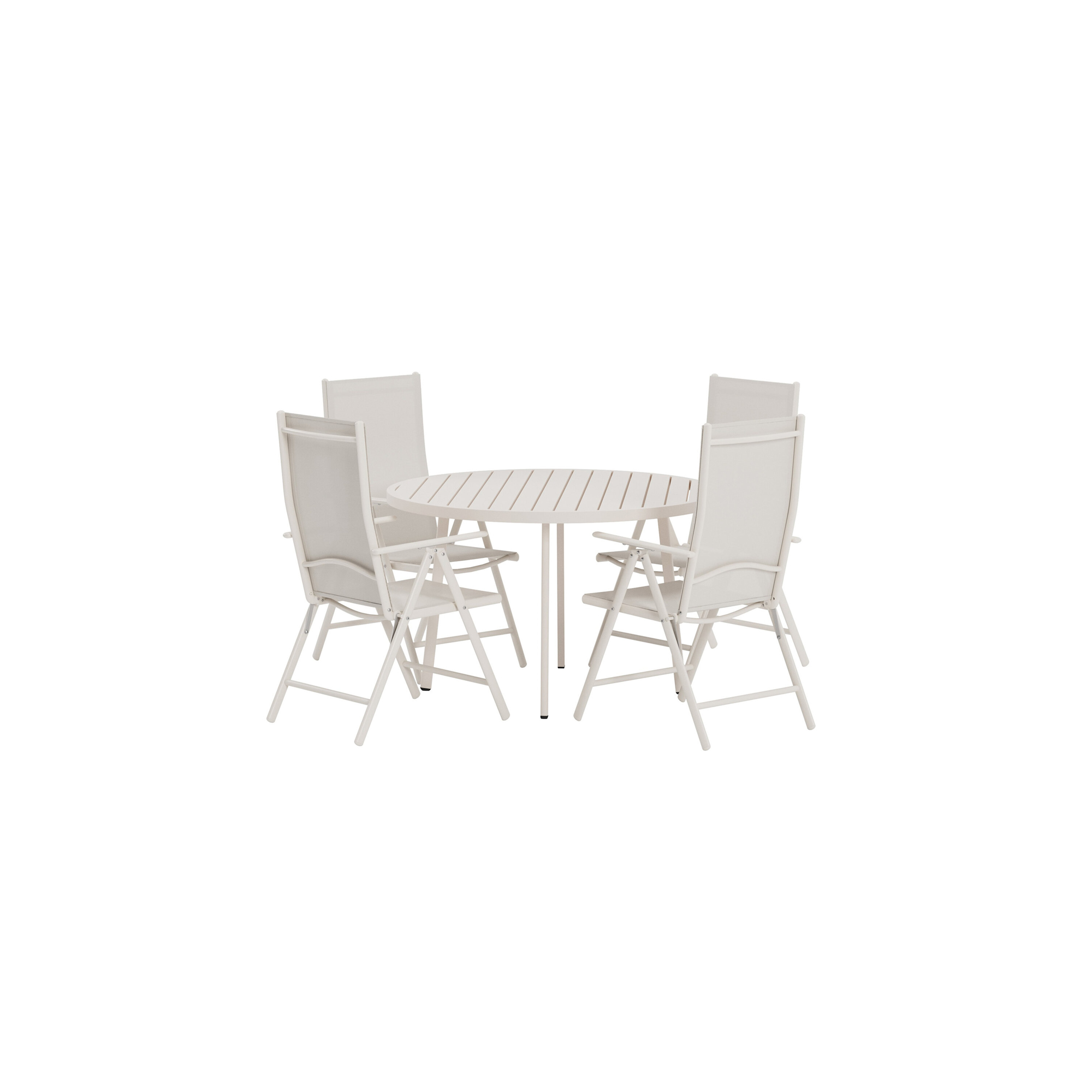 Matgrupp Utomhus Venture Home Giardini Ø120 cm med 4 st Break Trädgårdsstolar