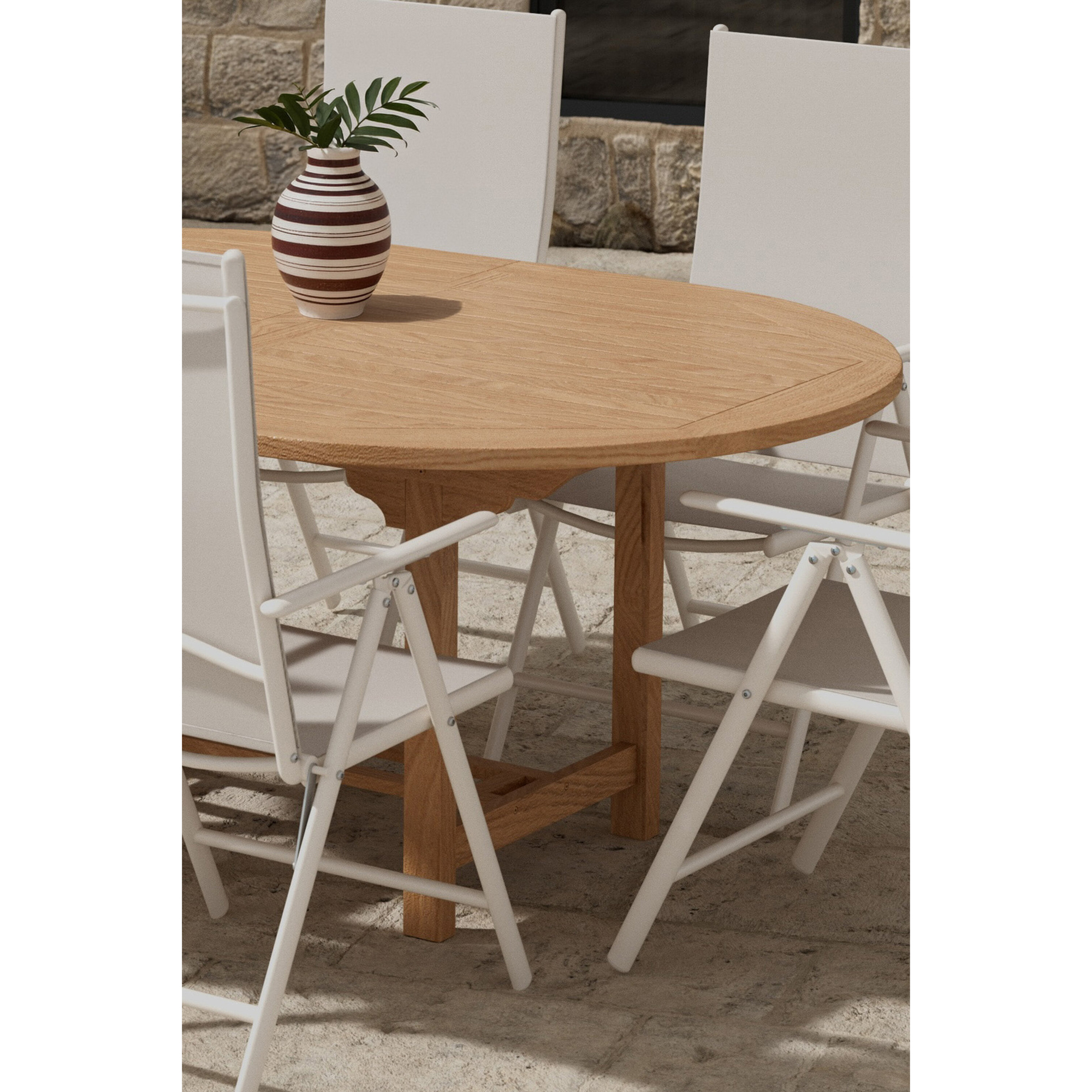 Matgrupp Utomhus Venture Home Kenya 120x180 cm med 6 st Break Trädgårdsstolar