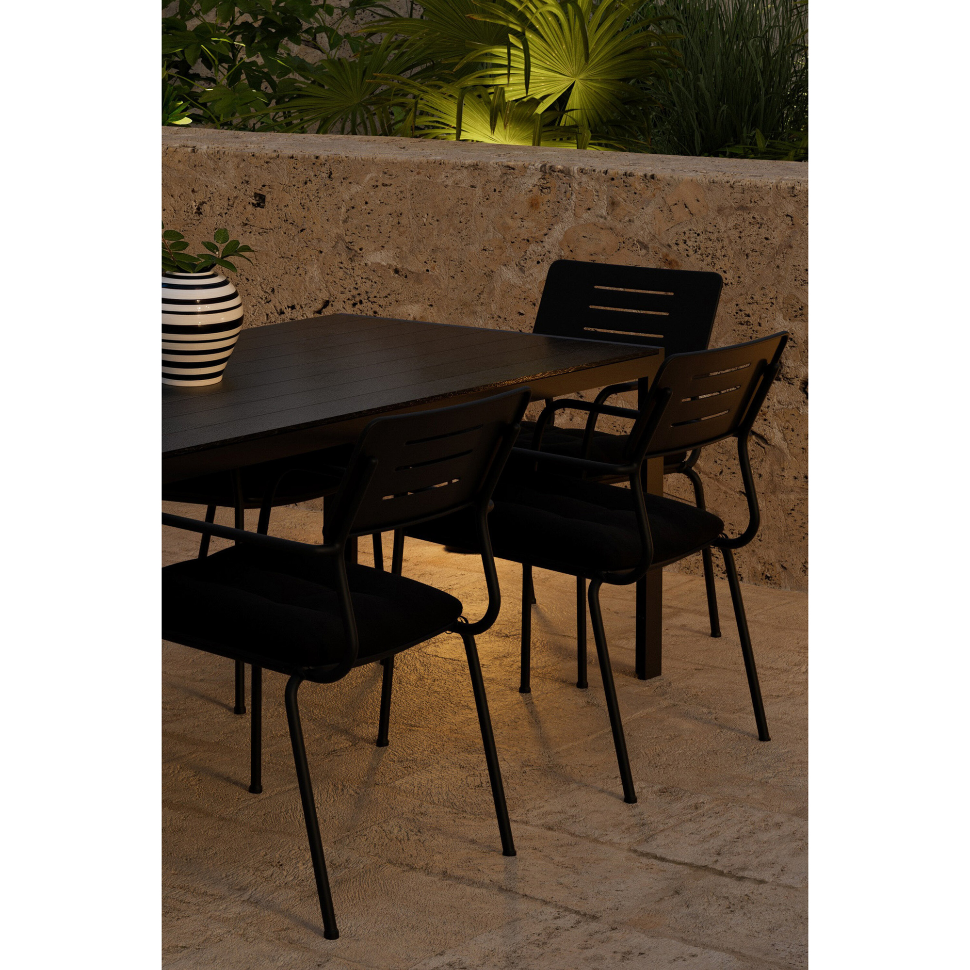 Matgrupp Utomhus Venture Home Break 90x205 cm med 6 st Nicke Trädgårdsstolar