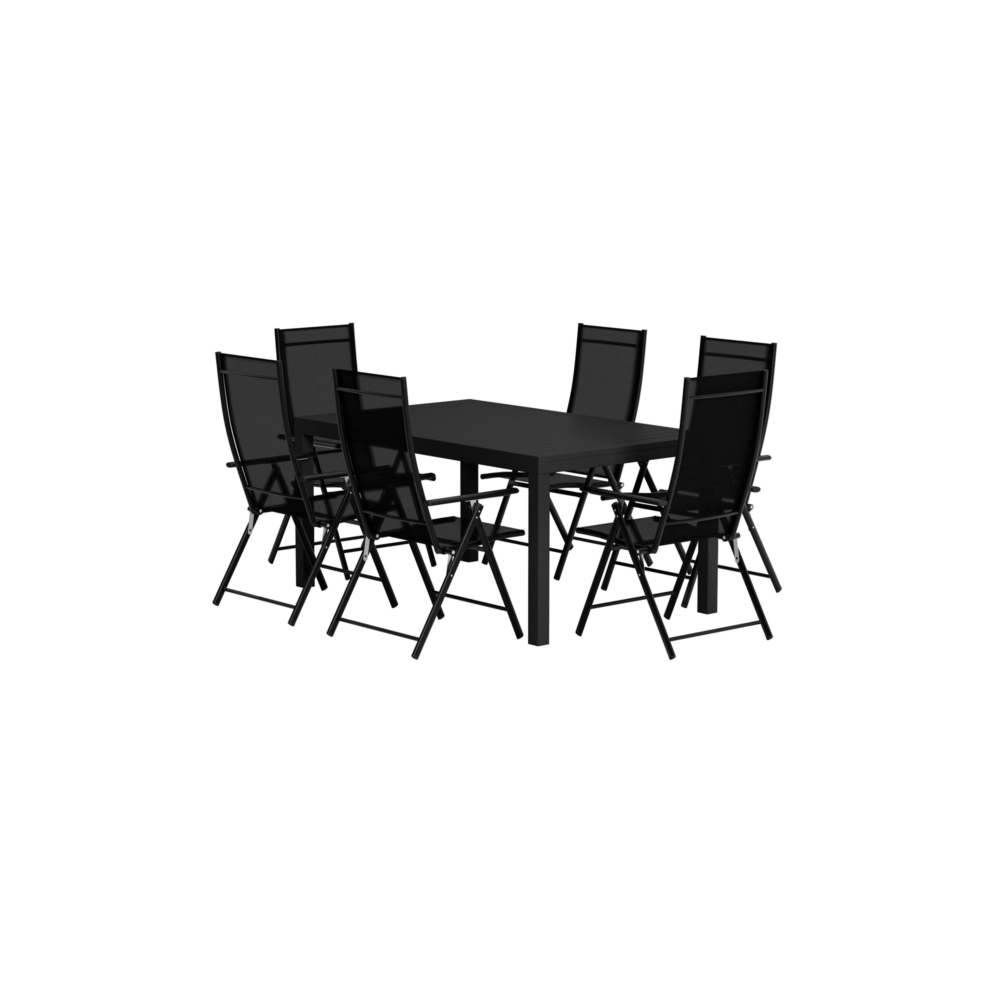 Matgrupp Utomhus Venture Home Capo 100x160 cm med 6 st Levanzo Trädgårdsstolar