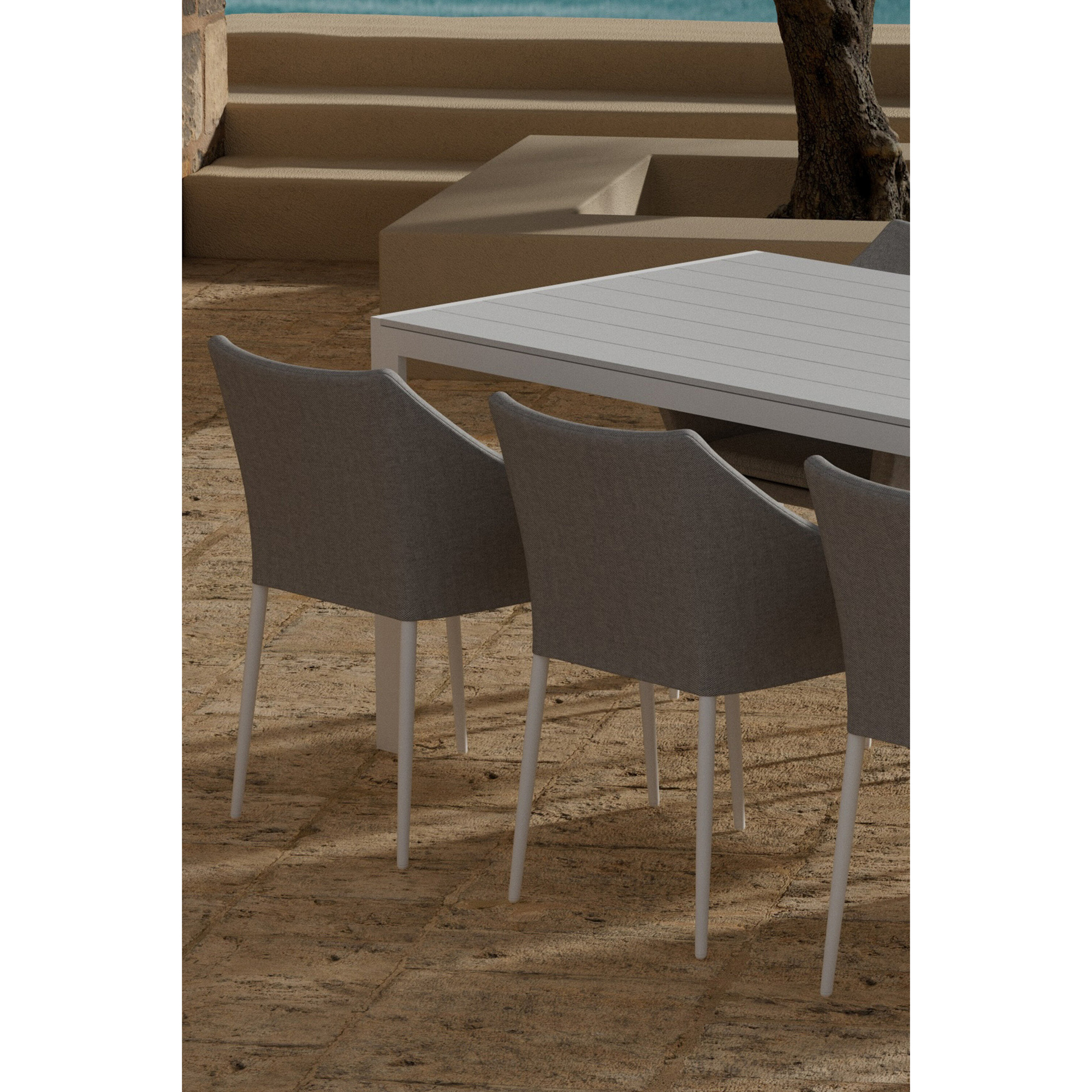 Matgrupp Utomhus Venture Home Break 90x205 cm med 6 st Spoga Trädgårdsstolar