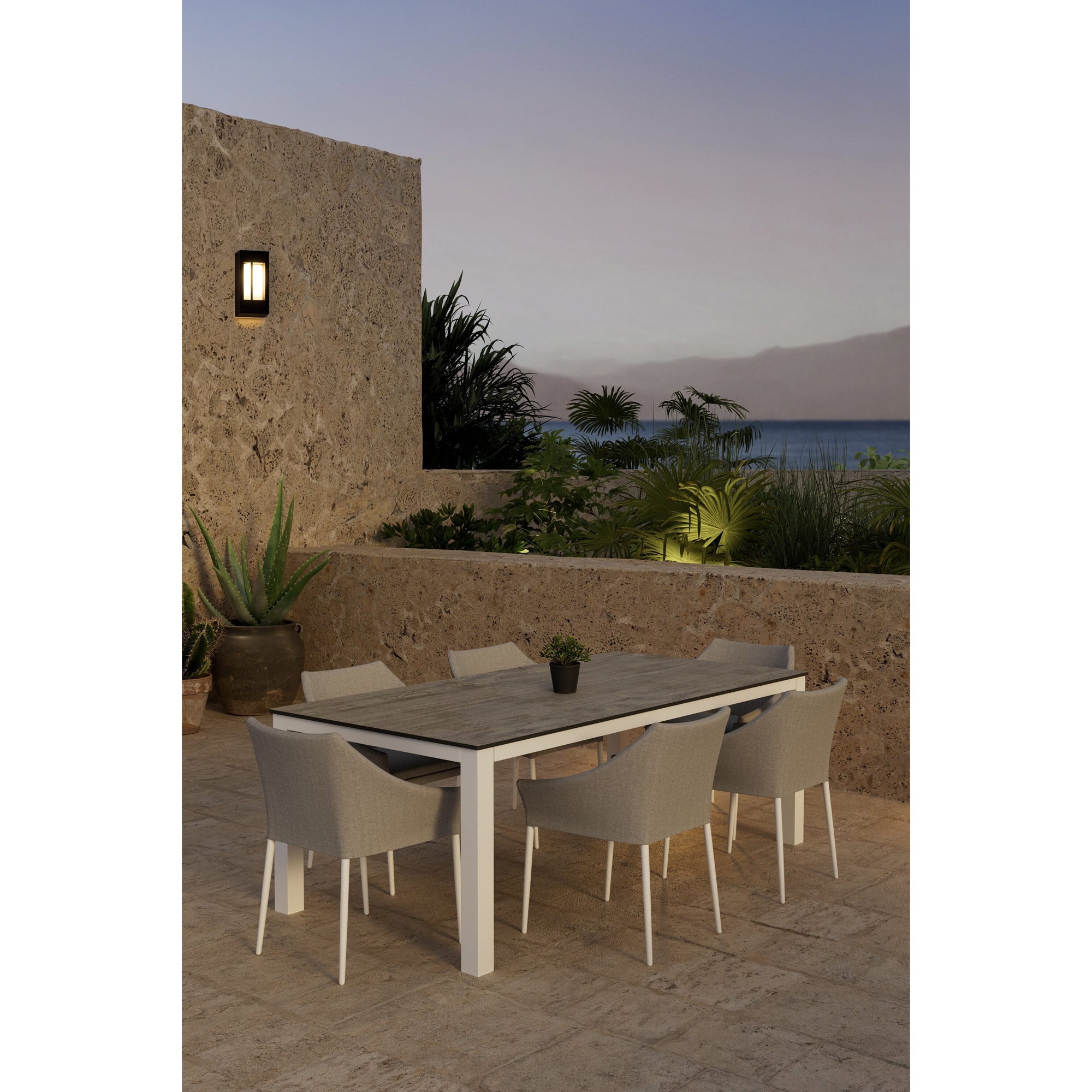 Matgrupp Utomhus Venture Home Llama 100x205 cm med 6 st Spoga Trädgårdsstolar