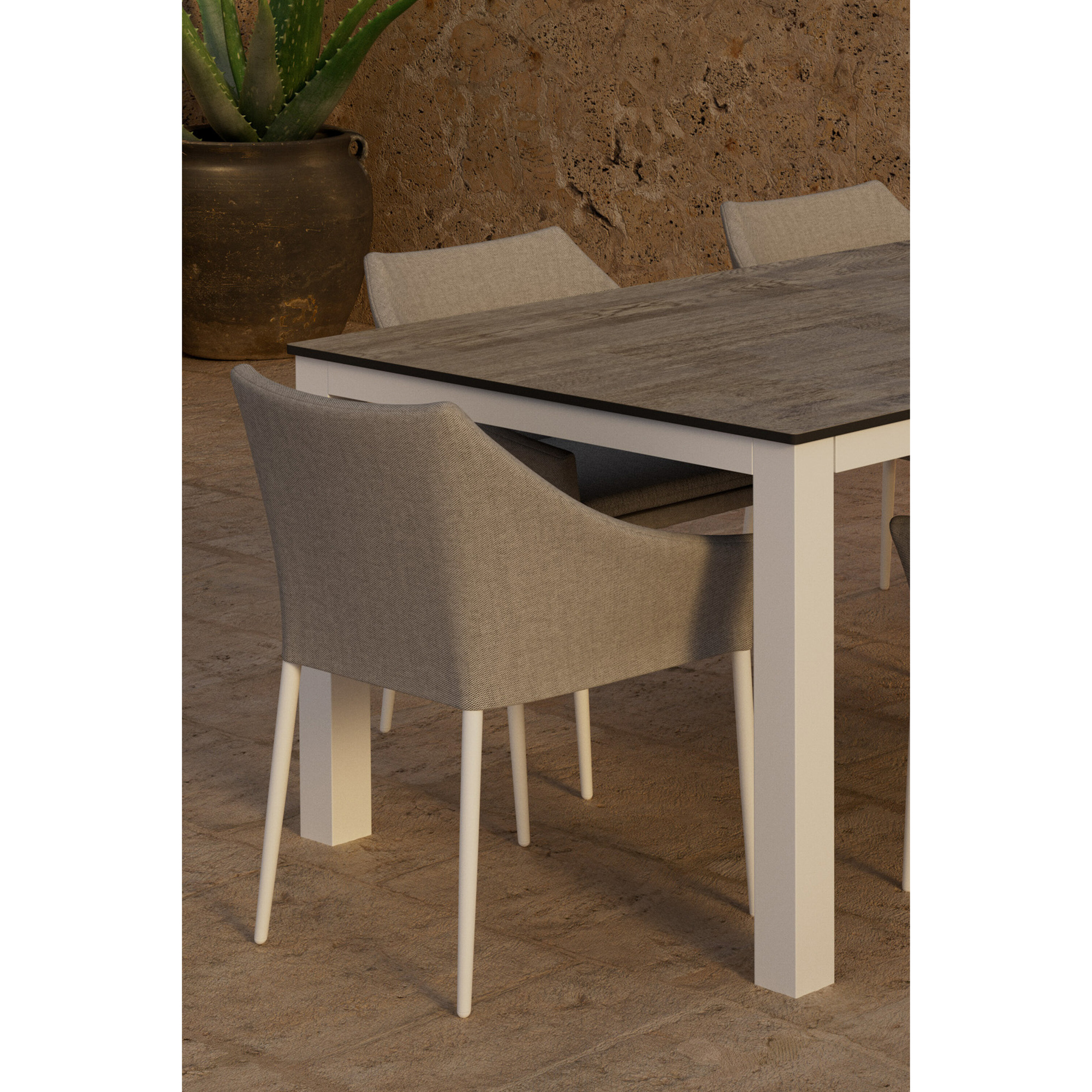 Matgrupp Utomhus Venture Home Llama 100x205 cm med 6 st Spoga Trädgårdsstolar