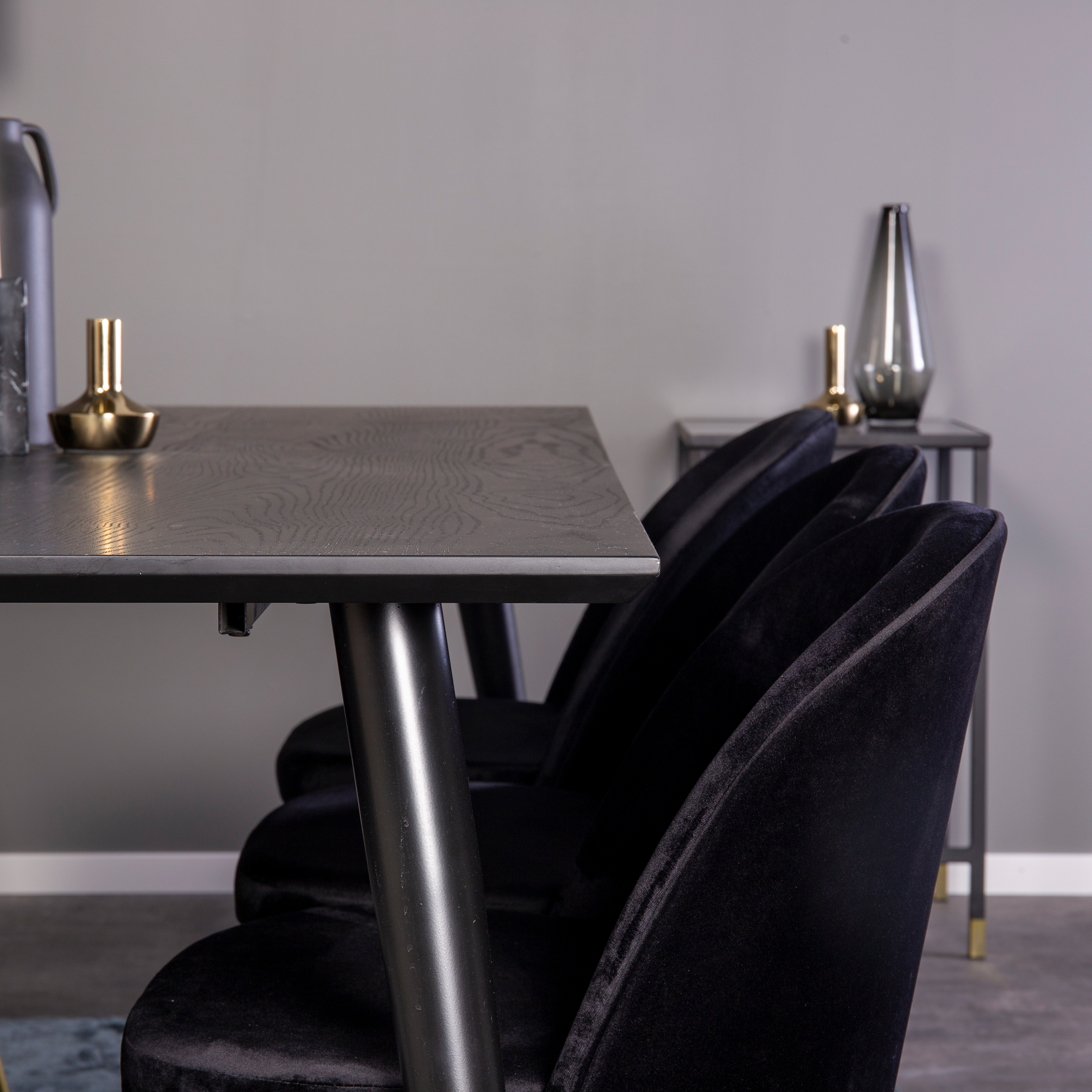 Matgrupp Venture Home Dipp med 6 Velvet Stolar