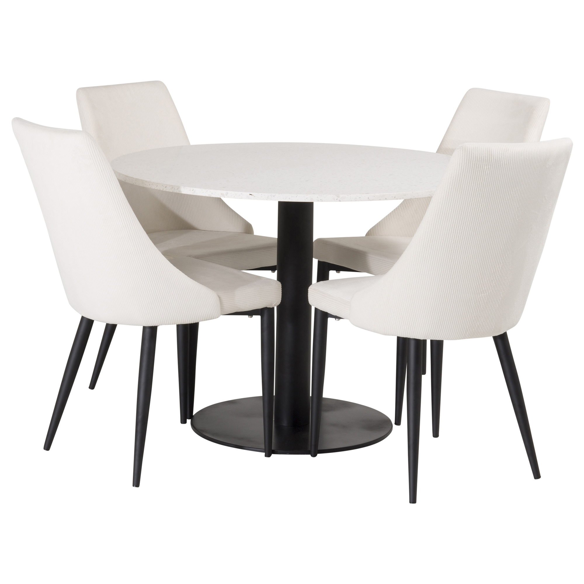 Matgrupp Sky Furniture Roxanna med 4 Laura Stolar Manchester Matgrupp Sky Furniture Roxanna Vit Bord med 4 Corina Stolar