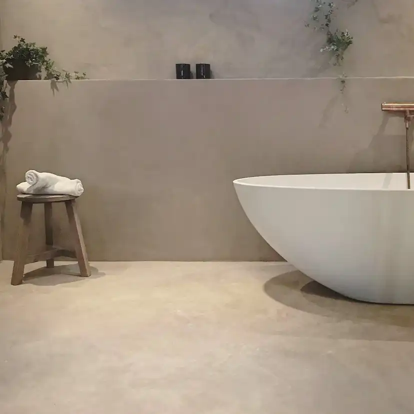 Microcement Design By Cement Badrums-kit Readymix Färg: Gråbeige, För ...