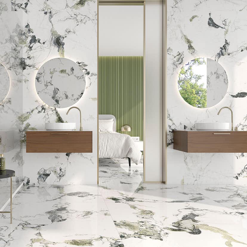 Klinker Tenfors Oyama Green Marmor Blank 60x120 cm