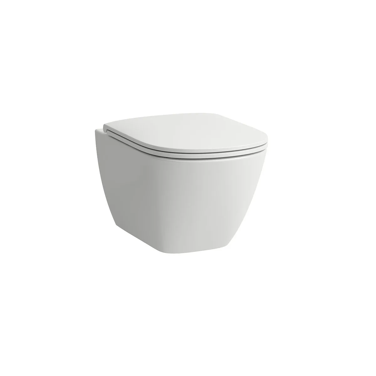 Vägghängd Toalettstol Laufen Lua 866080 Rimless inkl Mjukstängande Hårdsits