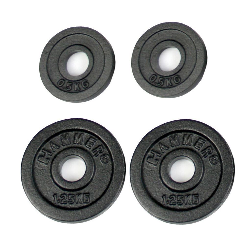 Viktskivor Hammer Sport 2x 0.5 kg & 2x 1.25kg