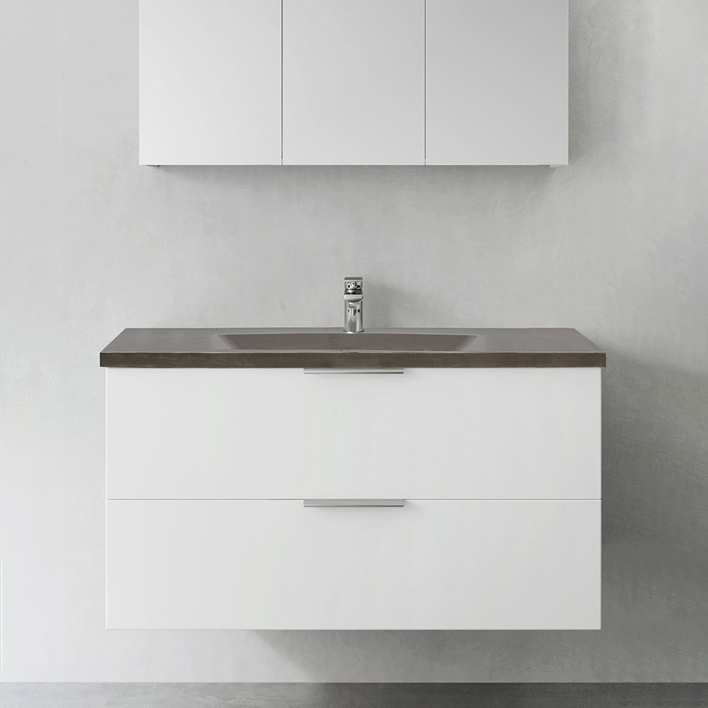 Tvättställsskåp Hafa Shape med Betong Tvättställ