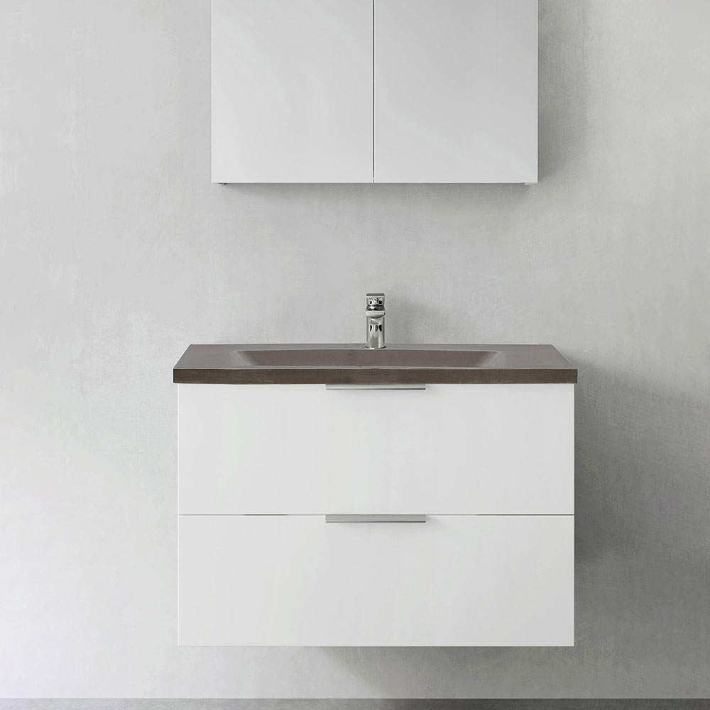 Tvättställsskåp Hafa Shape med Betong Tvättställ