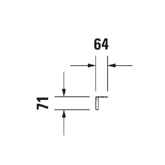 Handduksstång Duravit till Vero Air