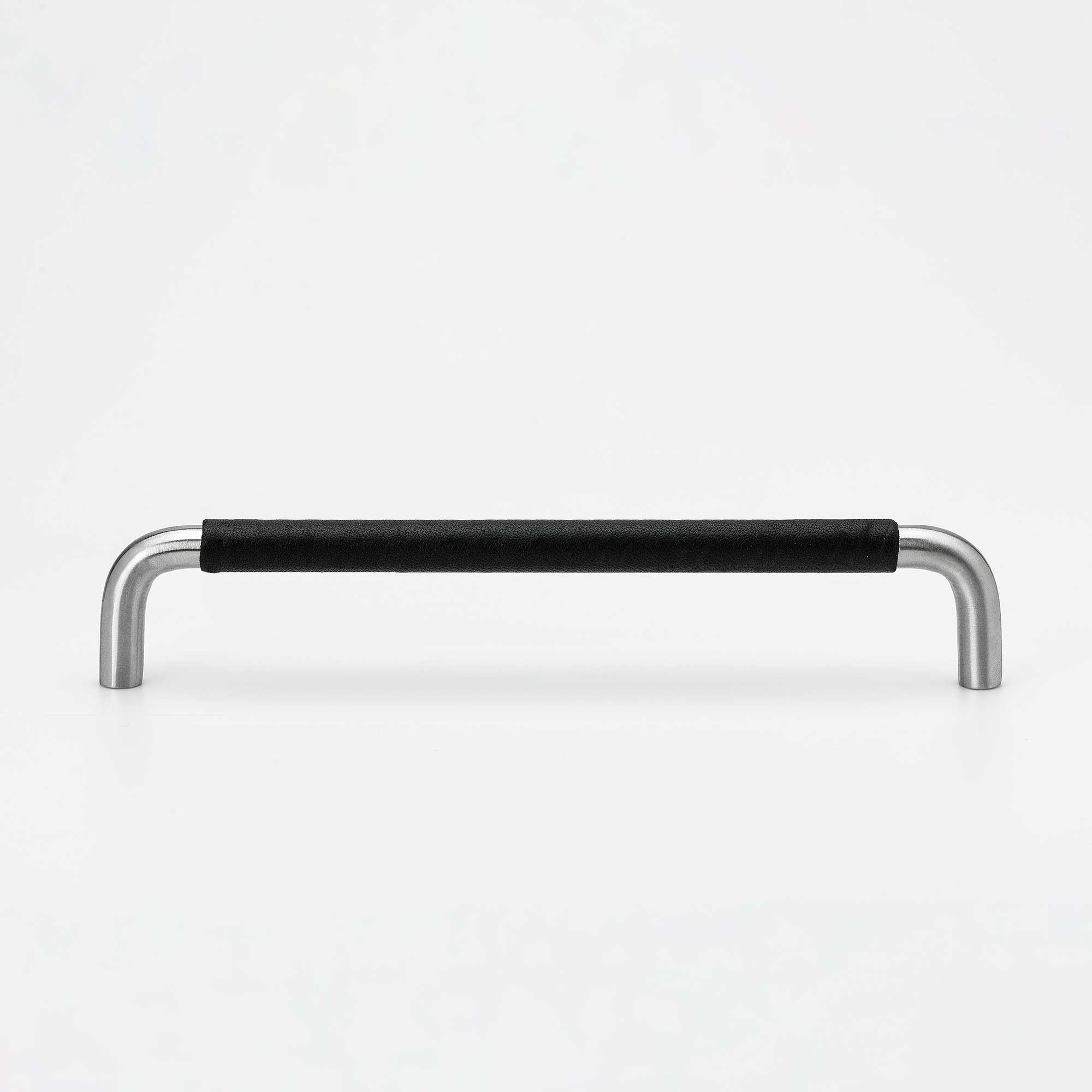 Handtag Beslag Design SS-A Läderlindad Svart