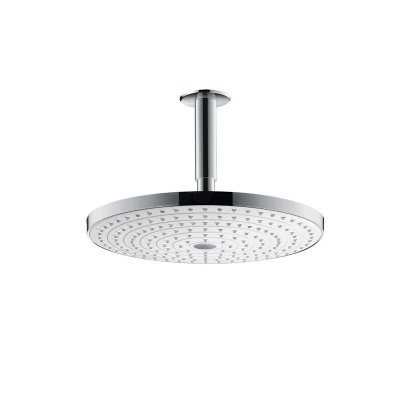 Huvuddusch Hansgrohe Raindance Select S 300 2-jet för Takmontage Vit/Krom