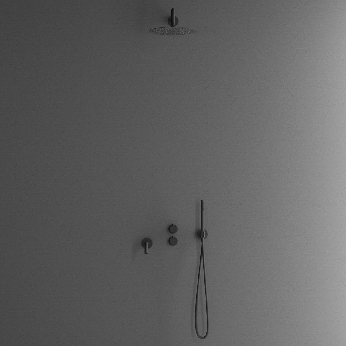 Takduschset Scandtap Steel Harmonized 3X för Inbyggnad