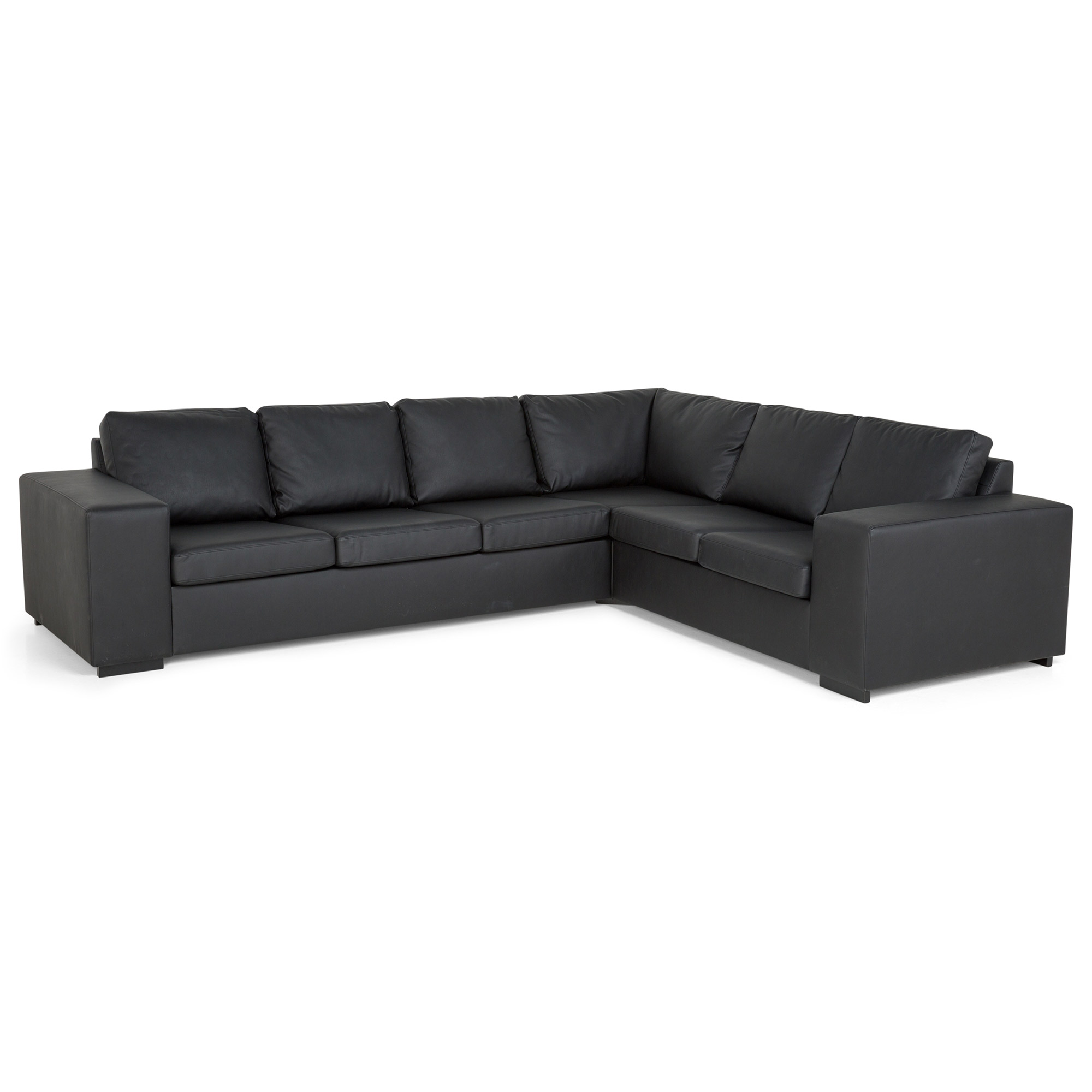 Hörnsoffa Scandinavian Choice 3+2 Memphis Bonded Leather Svart