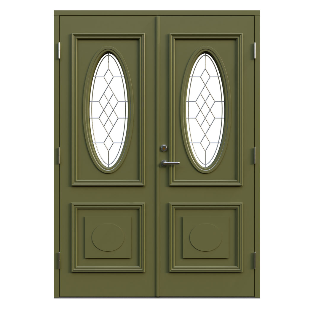 Parytterdörr Leksandsdörren Oval Eco74