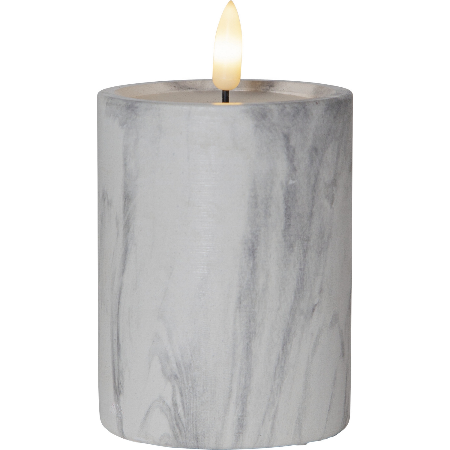 Blockljus Star Trading Flamme Marble Höjd: 125 mm